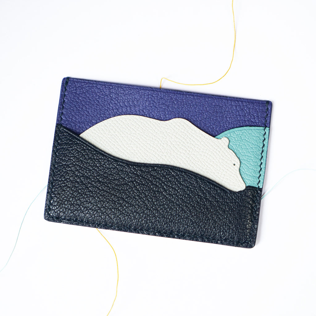 Polar Bear Leather Card Case (Quick to ship) - AHED Project