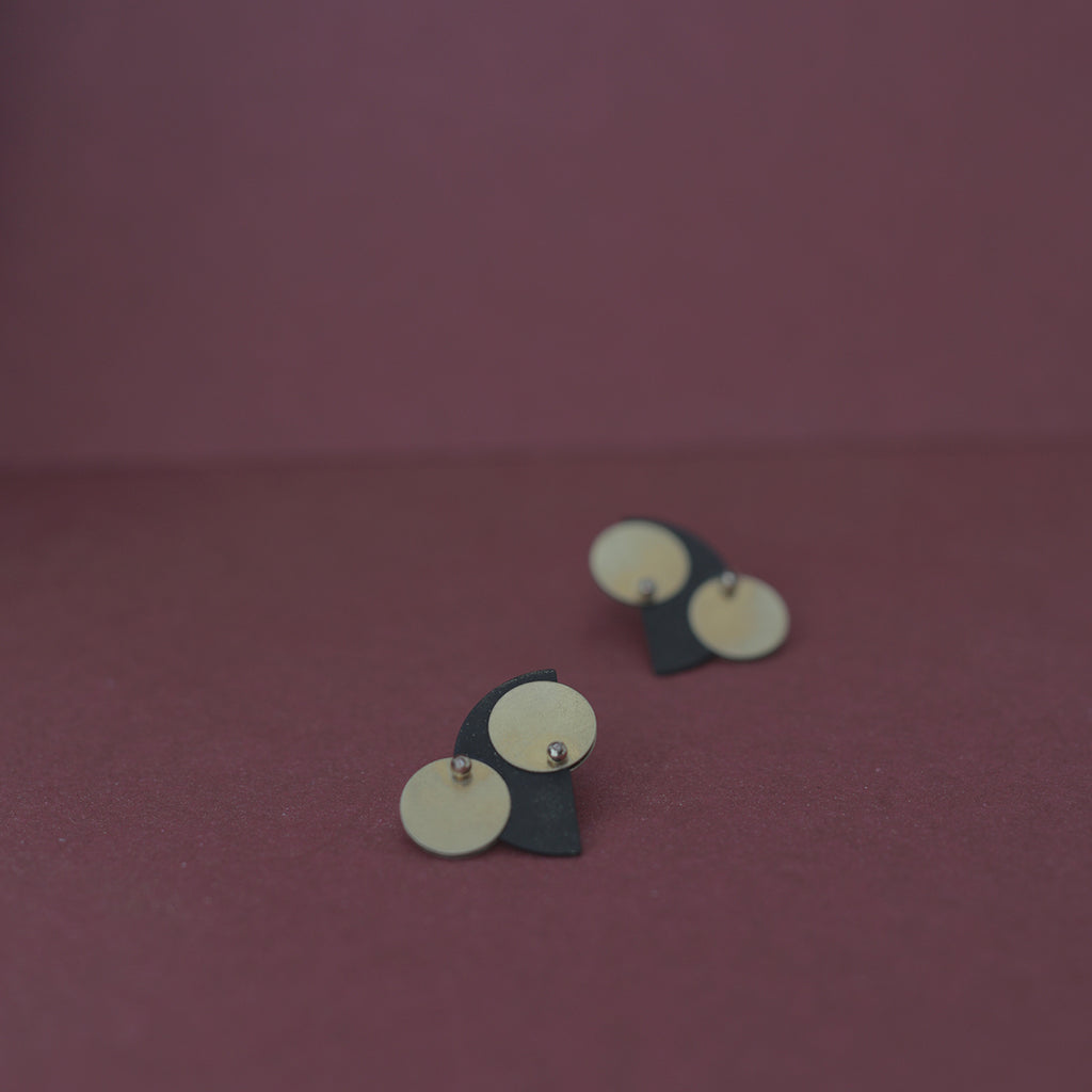 Retro Orbital Discs Stud Earrings (Quick to ship) - AHED Project