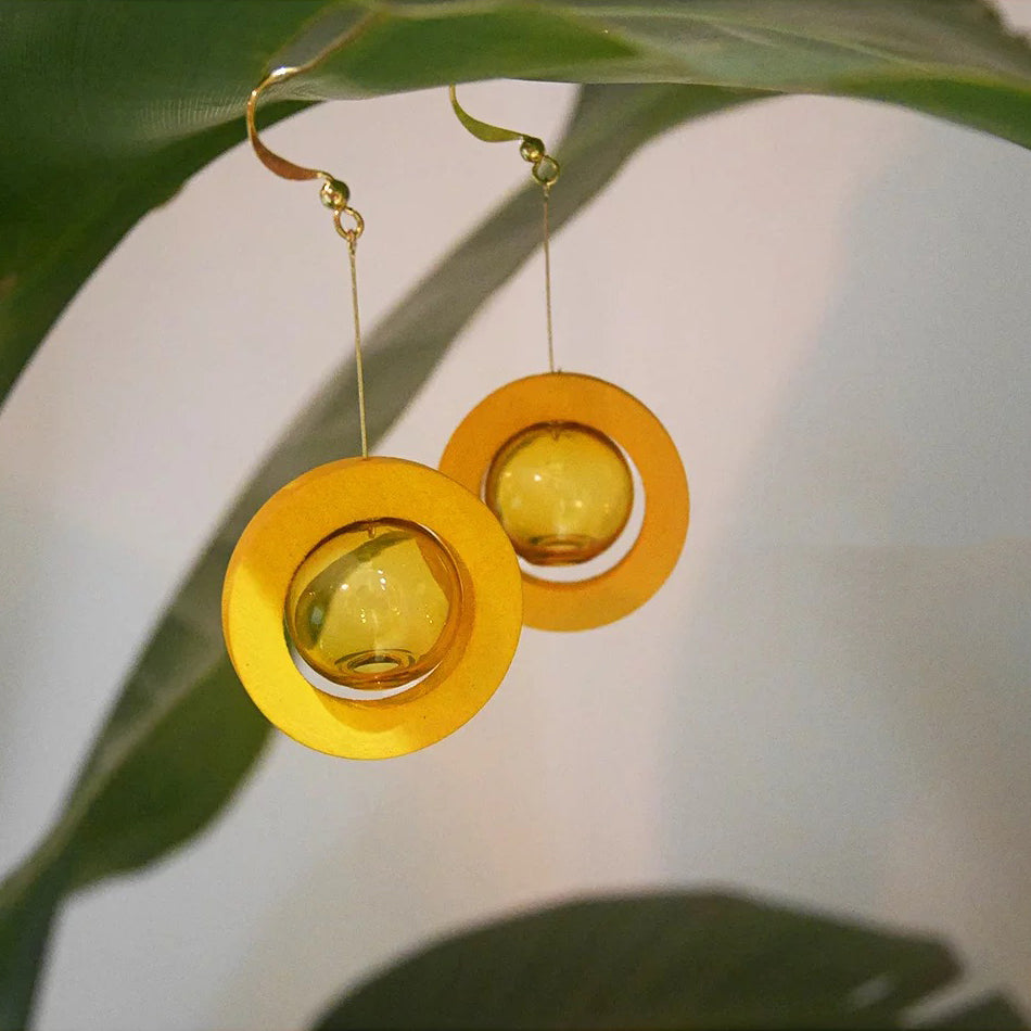Mango Candy Bubble Drop Earrings (Quick to ship) - AHED Project