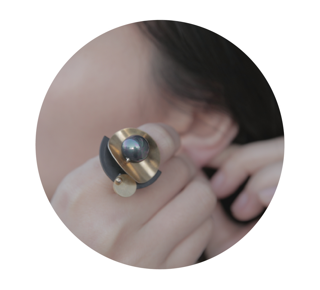 Axis Series - Retro Orbital Discs Statement Ring - AHED Project