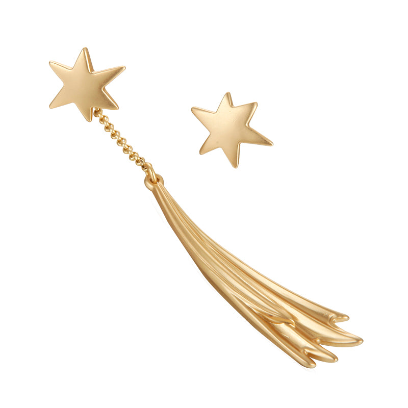 Gold Plated Shooting Star Earrings - AHED Project