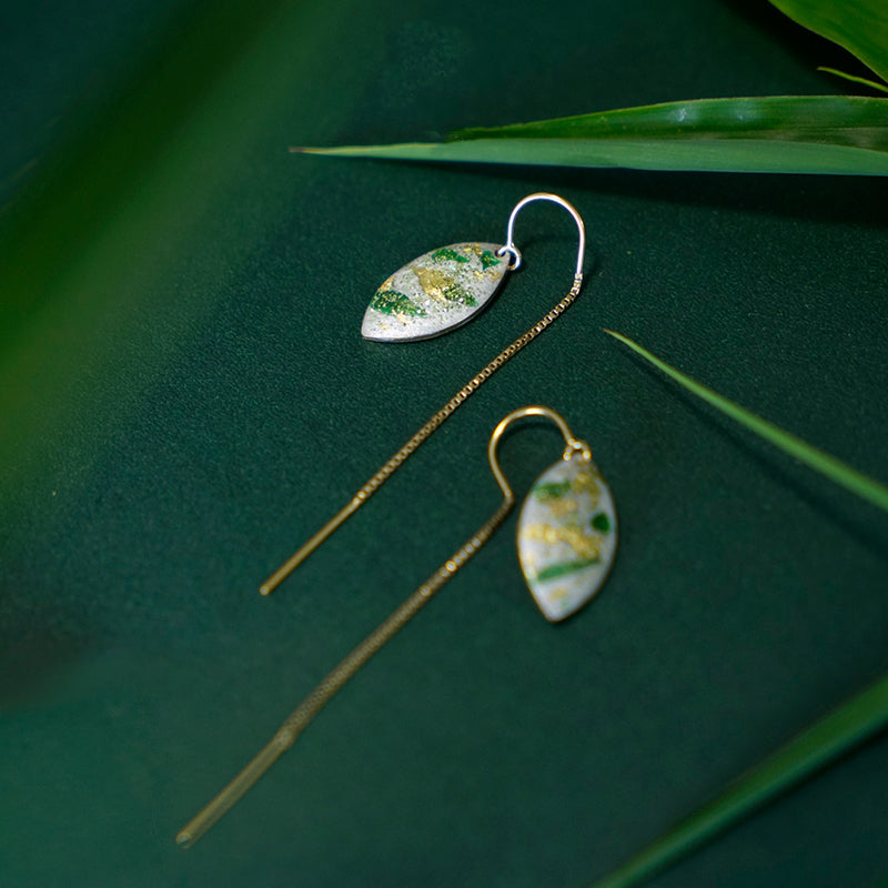 Bamboo Forest Series - Threader Earrings - AHED Project