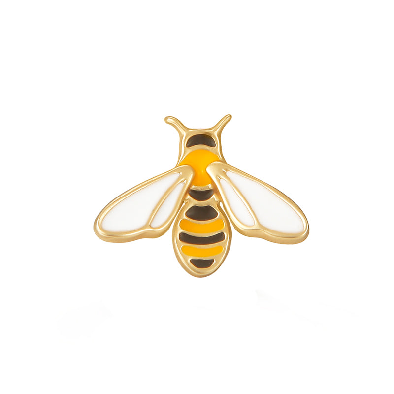 Gold Plated Honey Bee Brooch Pin - AHED Project