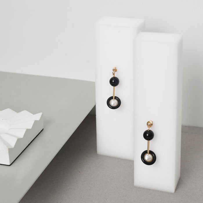 Punctuation Marks Series - Colon Inspired Drop Earrings (Quick to ship) - AHED Project