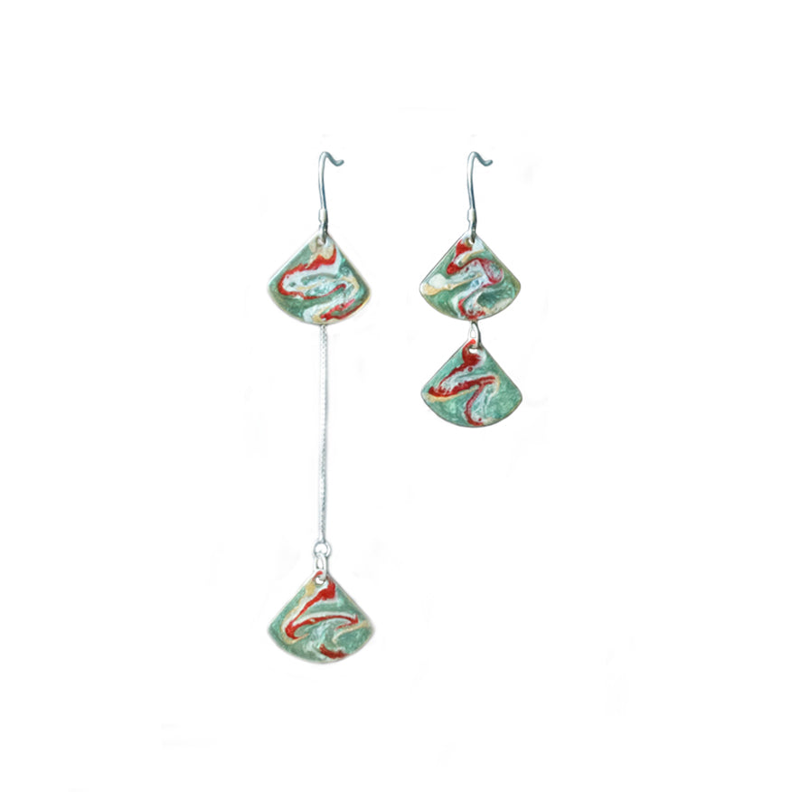 Mogao Cave Murals Inspired Stacked Threader Drop Earring(s) - AHED Project