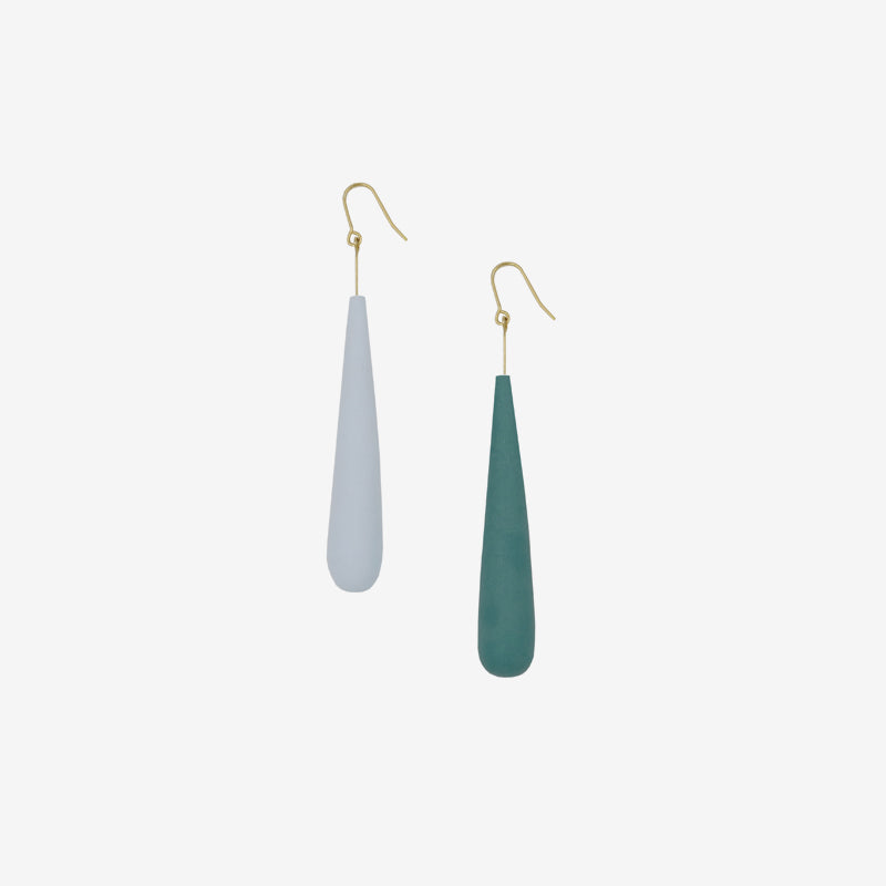 Muted Color Teardrop Clay Drop Earrings (Quick to ship) - AHED Project