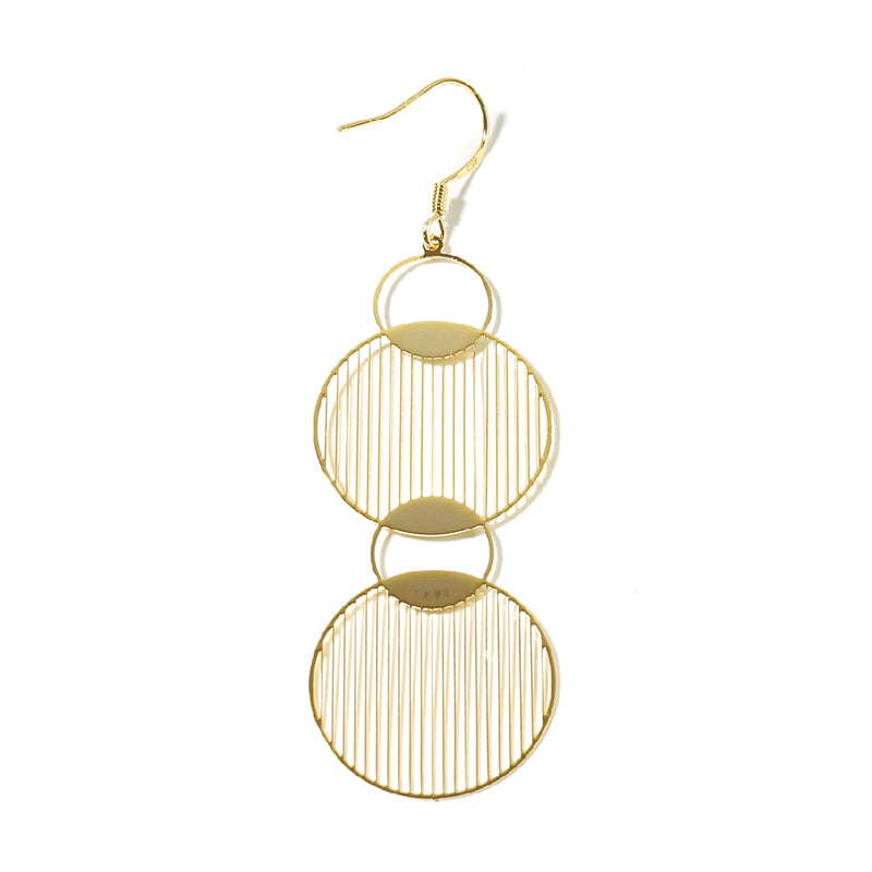 18K Gold Plated Link Circle Earrings - AHED Project