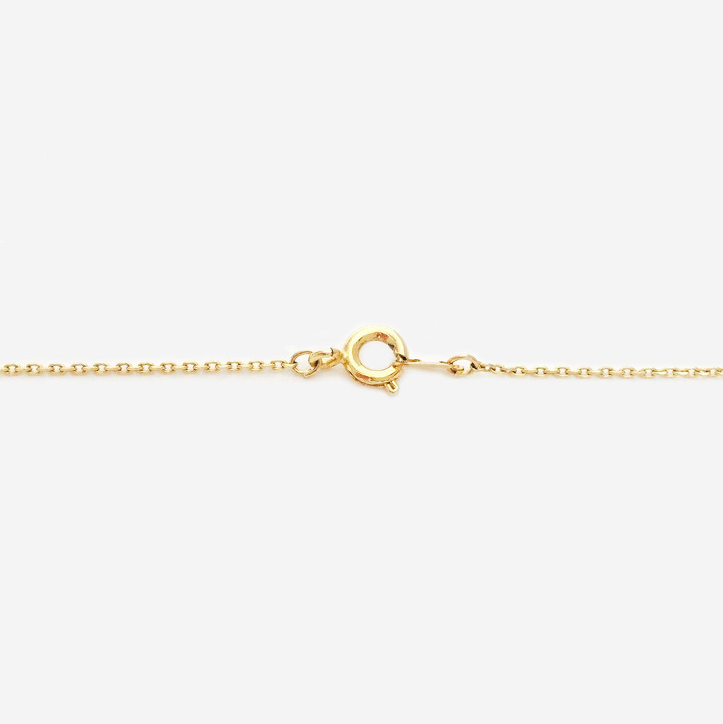 Hand-Cut Clay Cube 18K Gold Plated Dainty Necklace (Pre-order) - AHED Project