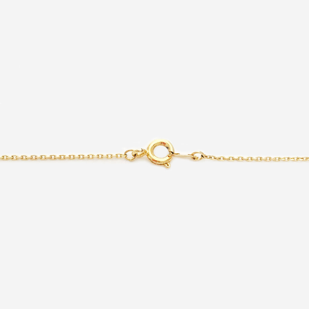 Hand-Cut Clay Cube 18K Gold Plated Dainty Necklace (Pre-order) - AHED Project