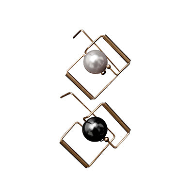 Architectural  Black & White Earrings - AHED Project