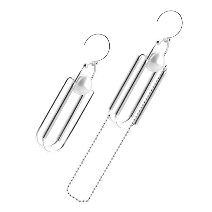 Paper Clip Inspo Drop Earrings (Quick to ship) - AHED Project